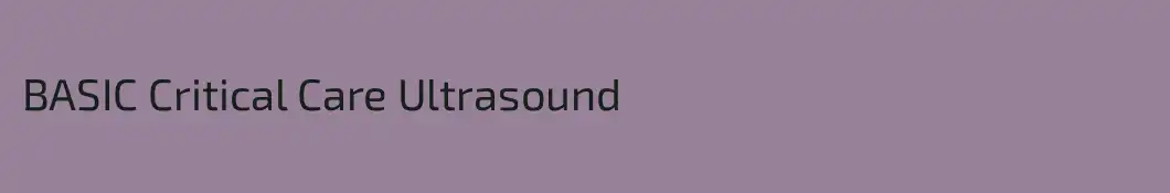 BASIC Critical Care Ultrasound